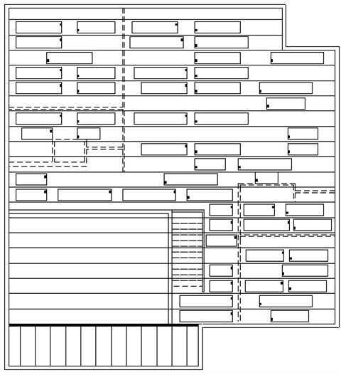 Radiant Ceiling – Heating Panel Layout (Main Level)