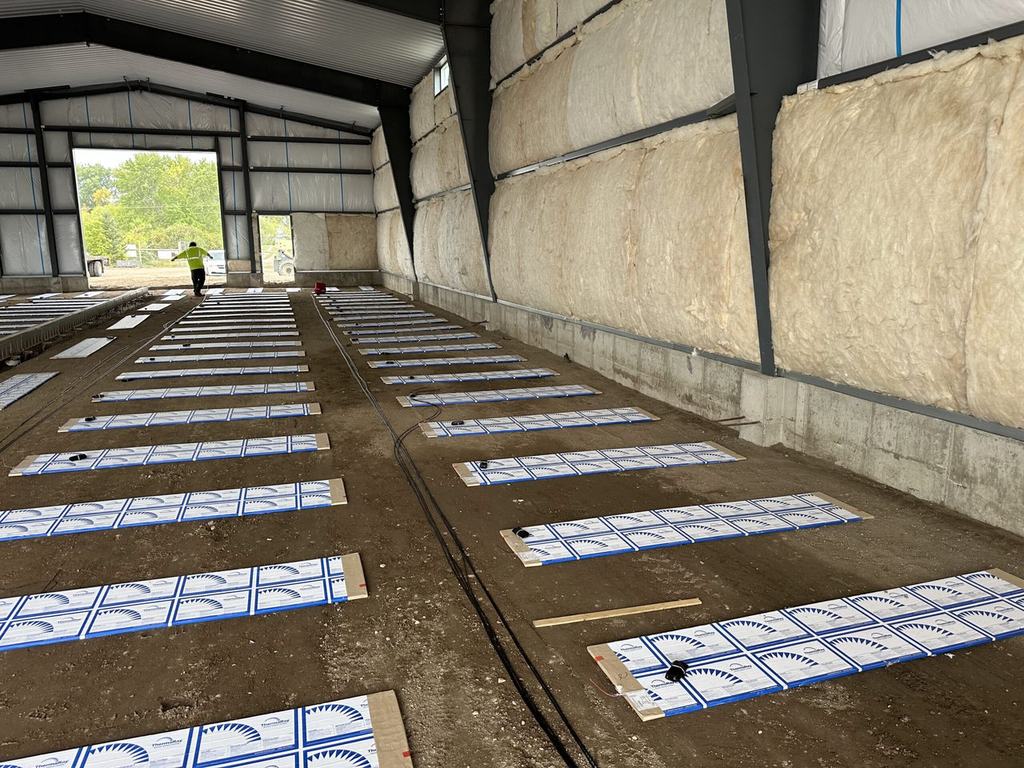Floor Heating for the Hoot Lake Solar Project
