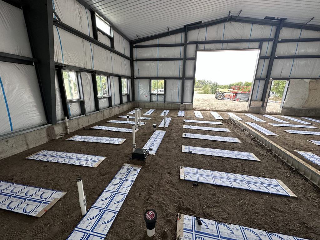 Floor Heating for the Hoot Lake Solar Project