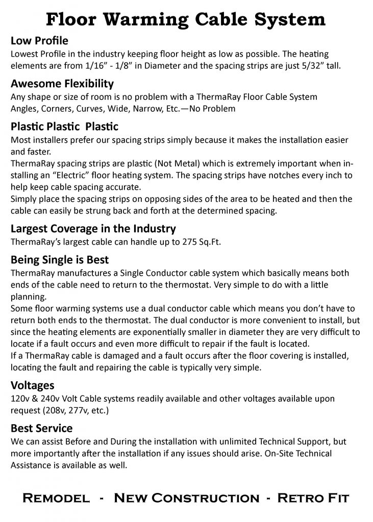 USA - Floor Warming Page - 1