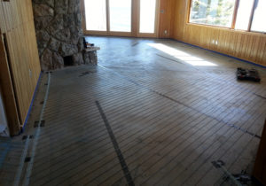 Grand Marais Home electric radiant floor heating installation