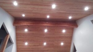 Finished Tongue & Grooved Wood Ceiling